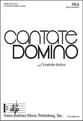 Cantate Domino SSA choral sheet music cover